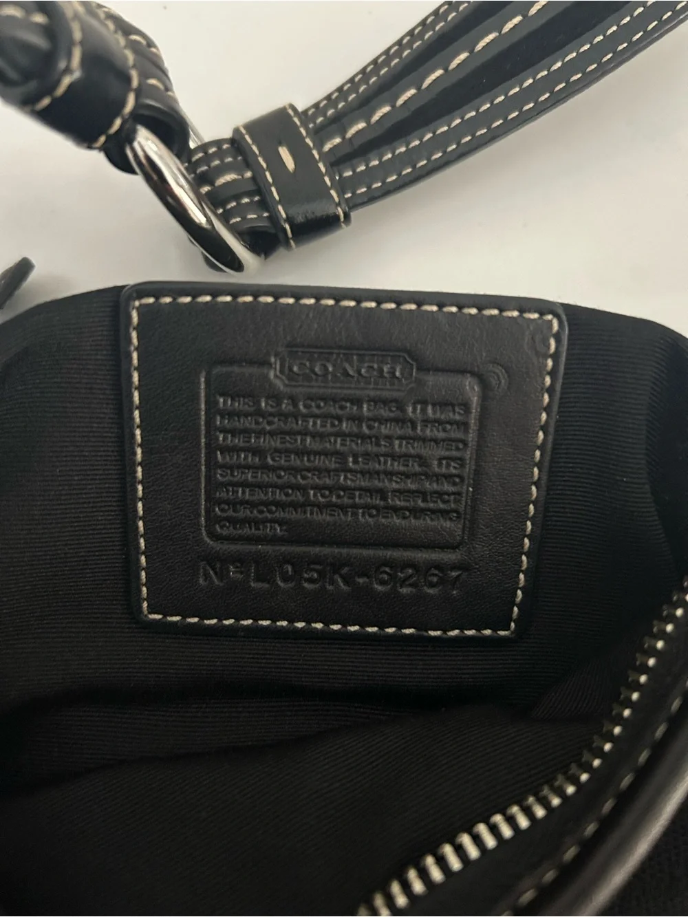 Coach Black Soho/Hampton Signature C Hobo Half Moon Bag Y2K